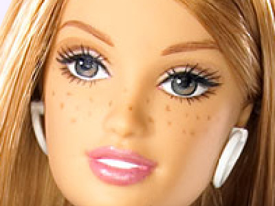 кукла Барби с макияжем
